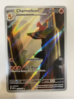 Pokemon TCG- Charmeleon 169/165 Scarlet & Violet 151 Illustration Rare Holo - Image 1