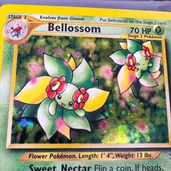 MP Unlimited Holo Bellossom 3/111 Holo Rare Neo Genesis Pokemon Atsuko Nishida - Image 3