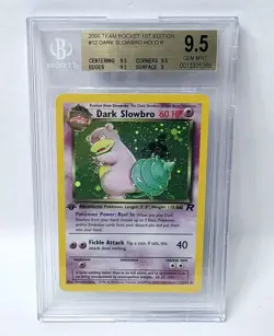 POKEMON ROCKET 1ST EDITION DARK SLOWBRO #12 HOLO BGS 9.5 NICE!!!!!! - Image 1
