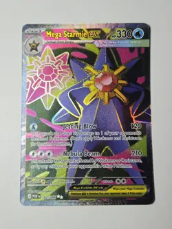 Mega Starmie EX 102/088 Ultra Rare Pokemon Perfect Order - Image 1