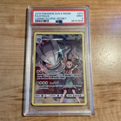 Pokemon 2019 Sun & Moon #247 FA/Steelix Cosmic Eclipse PSA 9 Mint - Image 1