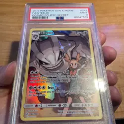 Pokemon 2019 Sun & Moon #247 FA/Steelix Cosmic Eclipse PSA 9 Mint - Image 3