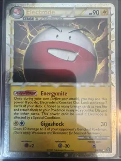 Pokemon TCG Electrode Prime Holo Card 93/102 Triumphant Ultra Rare - Image 1