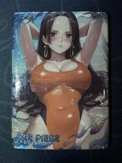 Goddess Hancock Red Swimming Suit Thick Card Sexy Waifu Doujin One Piece - Image 1
