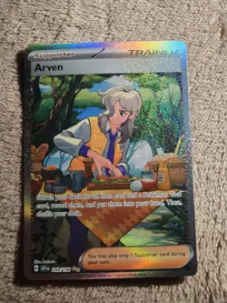 Pokemon Arven 249/198 SV01 Trainer Supporter Full Art Holo Special Rare Card - Image 1