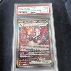 Pokemon TCG Charizard ex SIR 234/091 Paldean Fates PSA 9 Mint Shiny Rare Card - Image 1