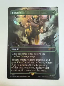 Magic the Gathering Berserk Wolverine FOIL Secret Lair Mythic Card NM - Image 1