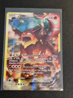 Pokemon TCG Black Star Promo XY Series Volcanion XY185 Holo Foil Card - Image 1