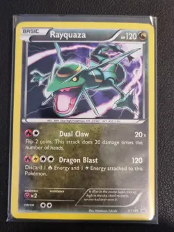 Pokemon TCG Black Star Promo XY Series Rayquaza XY141 Holo Foil Card - Image 1