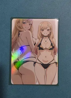 Spicy Waifu Card - Marin- Goddess ACG Custom DIY Fan Art Card NSFW - Image 1
