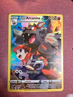 Pokemon Hisuian Arcanine TG08/TG30 Trainer Gallery Holo Lost Origin NM 🔥 - Image 3