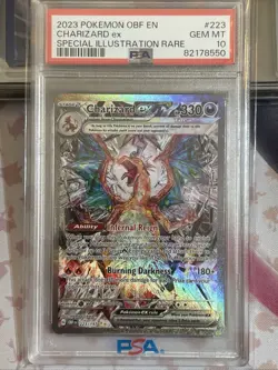 2023 POKEMON OBF EN-OBSIDIAN FLAMES #223 CHARIZARD EX PSA 10 - Image 1