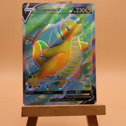 Dragonite v Full Art Holo Ultra Rare Card Pokemon Go 076/078 - ENGLISH - Image 1
