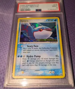 Pokemon 2005 EX Emerald Kyogre 15/106 Reverse Holo Rare PSA 9 MINT STAMPED - Image 3