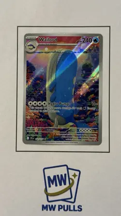 Pokemon Wailord 162/159 Sv09: Journey Together Illustration Rare Holo TCG - Image 1