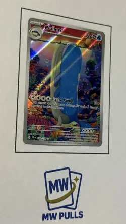 Pokemon Wailord 162/159 Sv09: Journey Together Illustration Rare Holo TCG - Image 2