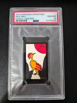 2013 POKEMON HANAFUDA KANTO JANUARY MOLTRES PSA 10 - Image 1
