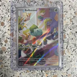 Bulbasaur 143/142 SV07 Stellar Crown Illustration Rare Full Art Holo EN 2024 - Image 1