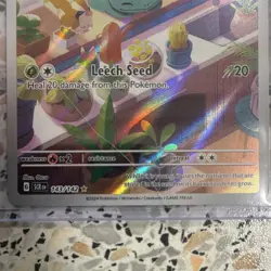 Bulbasaur 143/142 SV07 Stellar Crown Illustration Rare Full Art Holo EN 2024 - Image 3