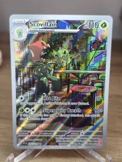 2023 Pokemon Scarlet And Violet Base Set Scovillain 202/198 Illustration Rare NM - Image 5
