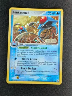 [MP] Tentacruel 45/92 Stamped Pokemon EX Legend Maker 2006 Vintage Reverse Holo - Image 1