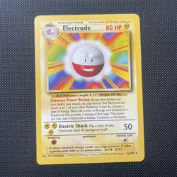 Electrode 21/102 Rare Base Set WOTC 1999 Pokemon NM - Image 1