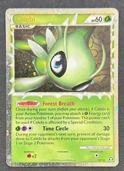 Celebi (Prime) - HGSS Triumphant - 92/102 - Ultra Rare - Pokemon TCG - LP - Image 1
