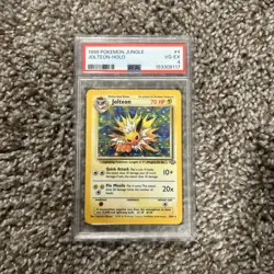Pokemon TCG Jolteon Jungle 4/64 Holo 1st Edition Holo PSA 4 VG - EX - Image 1
