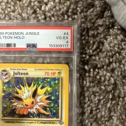 Pokemon TCG Jolteon Jungle 4/64 Holo 1st Edition Holo PSA 4 VG - EX - Image 2