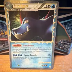 Pokemon TCG Feraligatr Prime Holo Ultra Rare Heartgold & Soulsilver 140 HP 108/… - Image 1