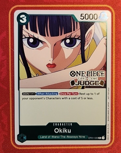 OKIKU OP01-035 JUDGE STAMP, 2023 ONE PIECE CARD GAME, JUDGE PACK VOL. 1 - Image 1