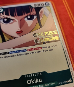 OKIKU OP01-035 JUDGE STAMP, 2023 ONE PIECE CARD GAME, JUDGE PACK VOL. 1 - Image 2
