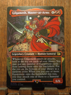 MTG🔥 Gilgamesh, Master-at-Arms ( FOIL Borderless ) Final Fantasy NEAR MINT😍 - Image 1