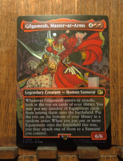 MTG🔥 Gilgamesh, Master-at-Arms ( FOIL Borderless ) Final Fantasy NEAR MINT😍 - Image 2