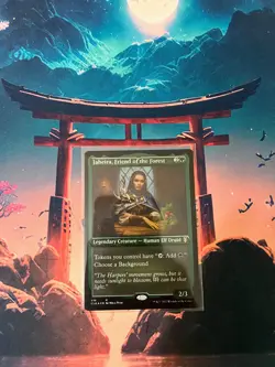 Jaheira, Friend of the Forest (Foil Etched) Battle for Baldur's Gate MTG NM - Image 1