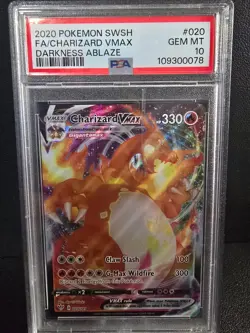 Pokemon Charizard VMAX 020/189 SWSH Darkness Ablaze GEM MINT PSA 10 - Image 3