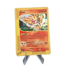 Entei H8/H32 Aquapolis​ Pokemon TCG Holo Card Carte Vintage :) - Image 1
