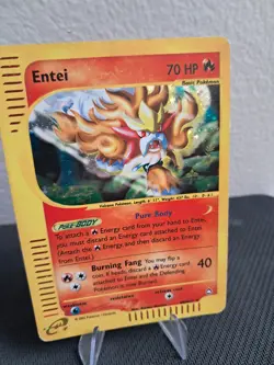 Entei H8/H32 Aquapolis​ Pokemon TCG Holo Card Carte Vintage :) - Image 5