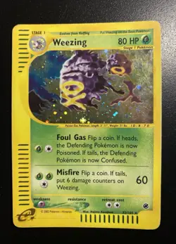 Pokemon Card-Weezing-32/165-Expedition- Holo-ENG-PL - Image 1
