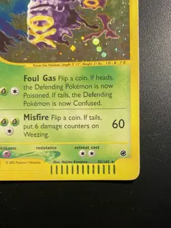 Pokemon Card-Weezing-32/165-Expedition- Holo-ENG-PL - Image 5