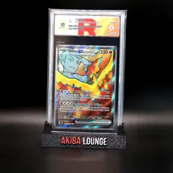 Pokemon Moltres EX del Team Rocket DRI 208 ITA GRADED GRAAD10 MINT No PSA BGS - Image 2