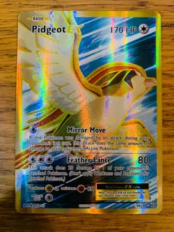 NEAR MINT! Pidgeot EX (104/108) XY Evolutions Full Art Ultra Rare Pokemon Card! - Image 1