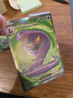 NEAR MINT! Arbok (185/165) S&V 151 Full Art Ultra Rare Pokemon Card! FAST P&P! - Image 3