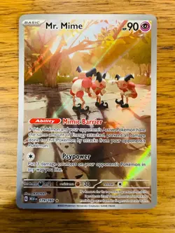 NEAR MINT! Mr. Mime (179/165) S&V 151 Illustration Rare Pokemon Card! FAST P&P! - Image 1