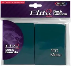 100 BCW Matte Deck Guards TEAL Sleeves For Standard Cards Protector Anti-Glare - Image 2