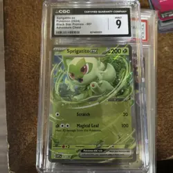 Sprigatito ex 087 Scarlet & Violet Promo Holo CGC 9 Pokemon TCG Graded Card - Image 1