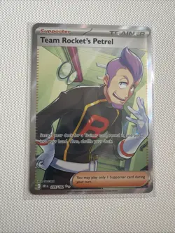 Pokemon TCG Destined Rivals Team Rockets Petrel Full Art Card 226/182 Mint - Image 1