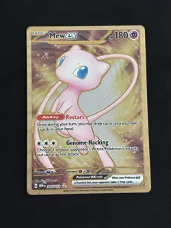 Mew ex - (151 Metal Card) 205/165 Scarlet & Violet 151 Promo Pokemon TCG - LP - Image 1