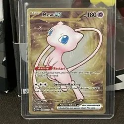 Pokemon TCG Mew EX Metal Gold NM 205/165 Scarlet & Violet 151 Promo Card - Image 1
