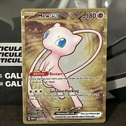 Pokemon TCG Mew EX Metal Gold NM 205/165 Scarlet & Violet 151 Promo Card - Image 2